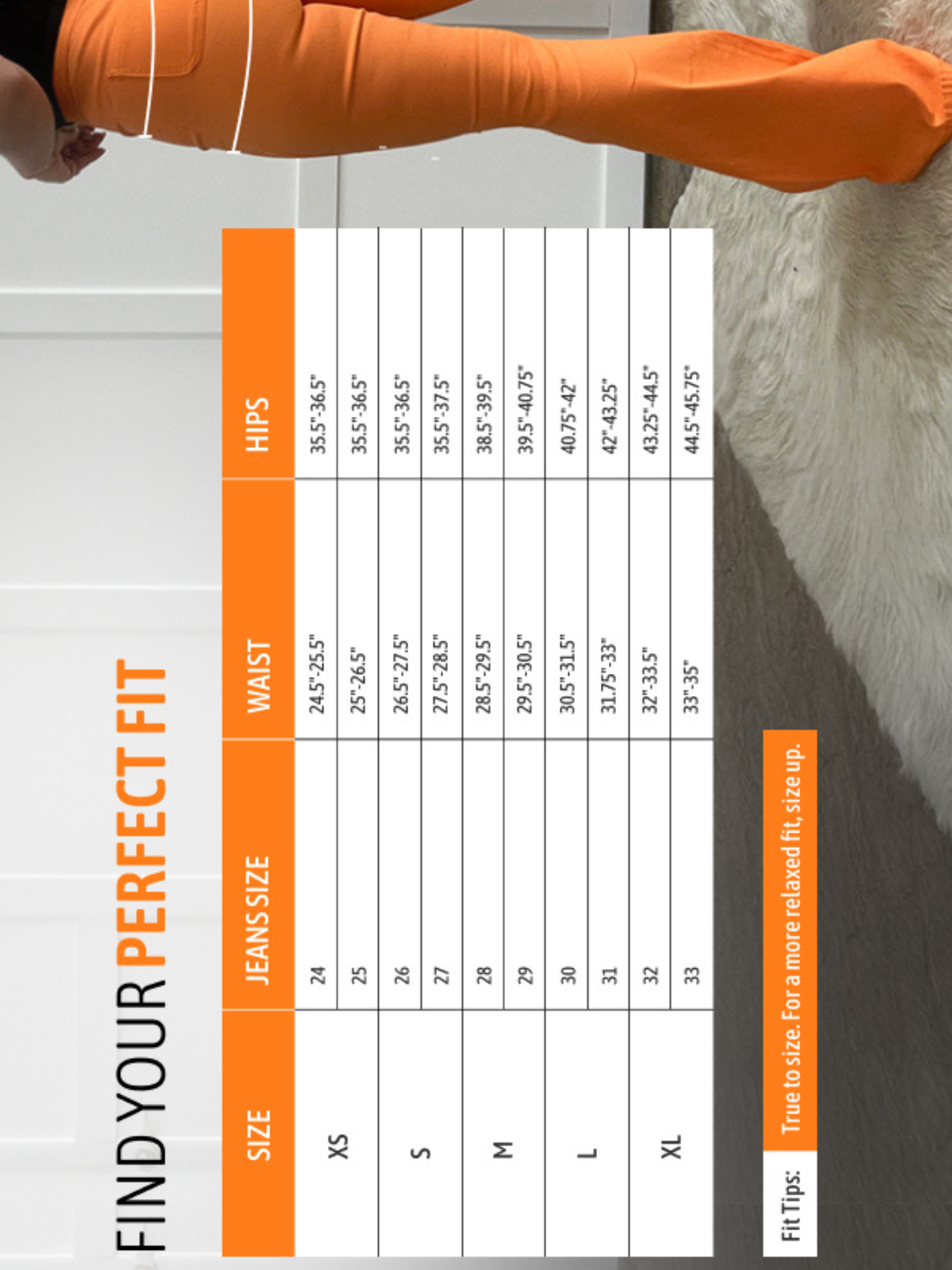 Fiona High Waisted Bell Bottom Flare Jeans - Orange