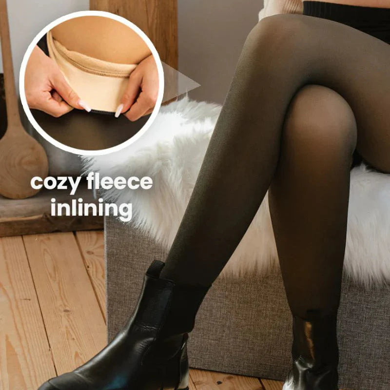Fleece Lined Sheer Tights